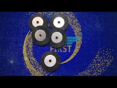 66.891.006 ล้อแปรงแข็งสีดำแบบวงกลมชิ้นส่วนเครื่องจักรการพิมพ์ 6x60mm 8x60mm