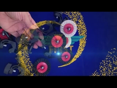 Heidelberg Black Wheel Brush รองรับ Sm74 ชิ้นส่วนการพิมพ์ OEM จำหน่ายชิ้นส่วนโลหะ