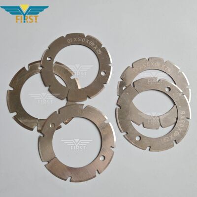 Heidelberg Stahl เครื่องพับตัดใบมีดในเหล็กขาว U Shape / V Shape ตัวเลือก