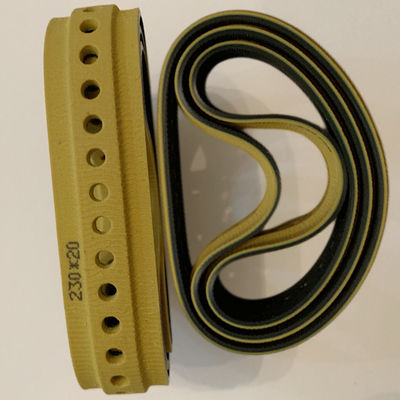 เทปดูดส่งสีเหลือง 3x 5x M2.015.870 สายพานอะไหล่เครื่องพิมพ์ 20 มม