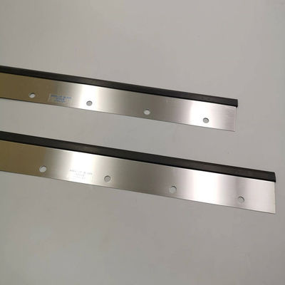ใบมีด Washup สีเงิน 11 รู Roland 1100x65x0.5mm Heidelberg Press Parts