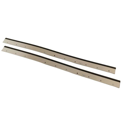 ใบมีด Washup สีเงิน 11 รู Roland 1100x65x0.5mm Heidelberg Press Parts