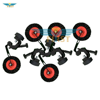Heidelberg Black Wheel Brush Support with Pig Hair and Iron Material for Printing Machine Parts OEM มีให้บริการ