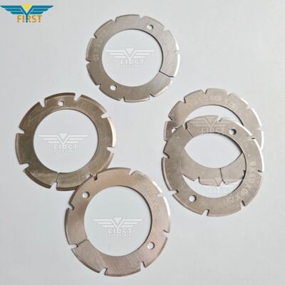 Heidelberg Stahl เครื่องพับตัดใบมีดในเหล็กขาว U Shape / V Shape ตัวเลือก