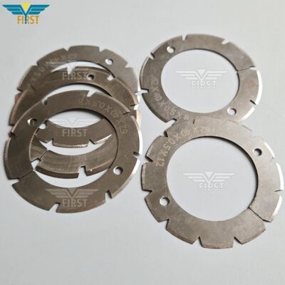 Heidelberg Stahl เครื่องพับตัดใบมีดในเหล็กขาว U Shape / V Shape ตัวเลือก