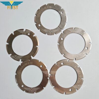 Heidelberg Stahl เครื่องพับตัดใบมีดในเหล็กขาว U Shape / V Shape ตัวเลือก