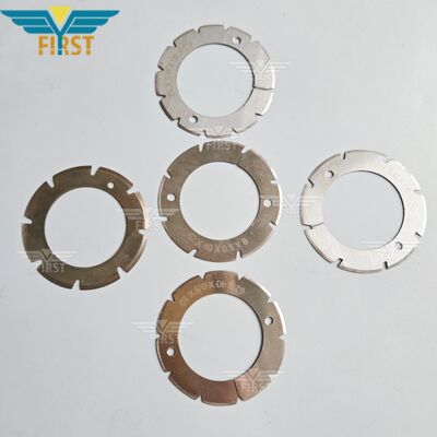 Heidelberg Stahl เครื่องพับตัดใบมีดในเหล็กขาว U Shape / V Shape ตัวเลือก