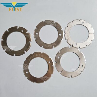 Heidelberg Stahl เครื่องพับตัดใบมีดในเหล็กขาว U Shape / V Shape ตัวเลือก