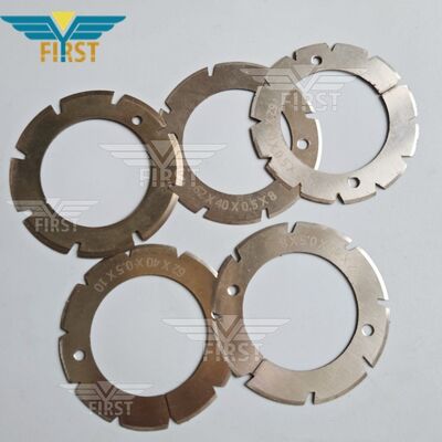 Heidelberg Stahl เครื่องพับตัดใบมีดในเหล็กขาว U Shape / V Shape ตัวเลือก