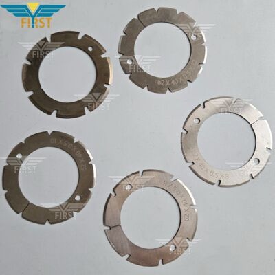 Heidelberg Stahl เครื่องพับตัดใบมีดในเหล็กขาว U Shape / V Shape ตัวเลือก