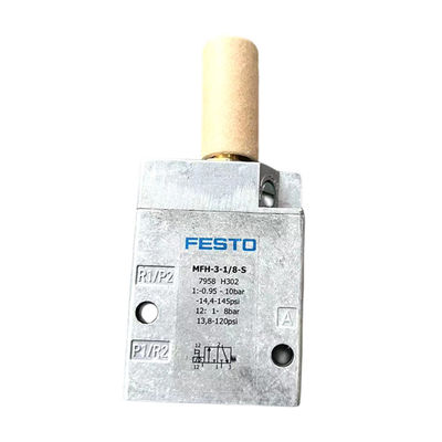 โรงงานเดิม FESTO วาล์ว solenoid MFH-3-1/8S ซีรีส์ 0692 อลูมิเนียมและทองแดง สีเทาอ่อนสําหรับเครื่องพิมพ์ออฟเซ็ต