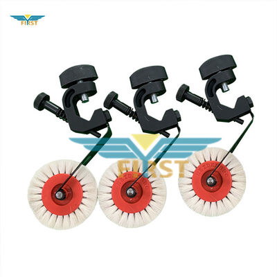 Heidelberg SM74 White Wheel Brush รองรับชิ้นส่วนการพิมพ์ OEM จำหน่ายชิ้นส่วนโลหะ