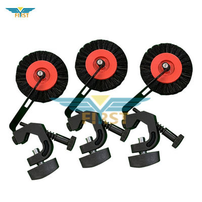 Heidelberg Black Wheel Brush Support with Pig Hair and Iron Material for Printing Machine Parts OEM มีให้บริการ